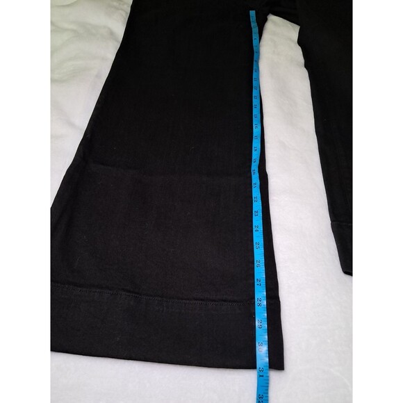 J. Crew Denim Trouser In 1996 Semi-Stretch Black Wide Leg CC557 $158 Size 30 NWT - Picture 11 of 12